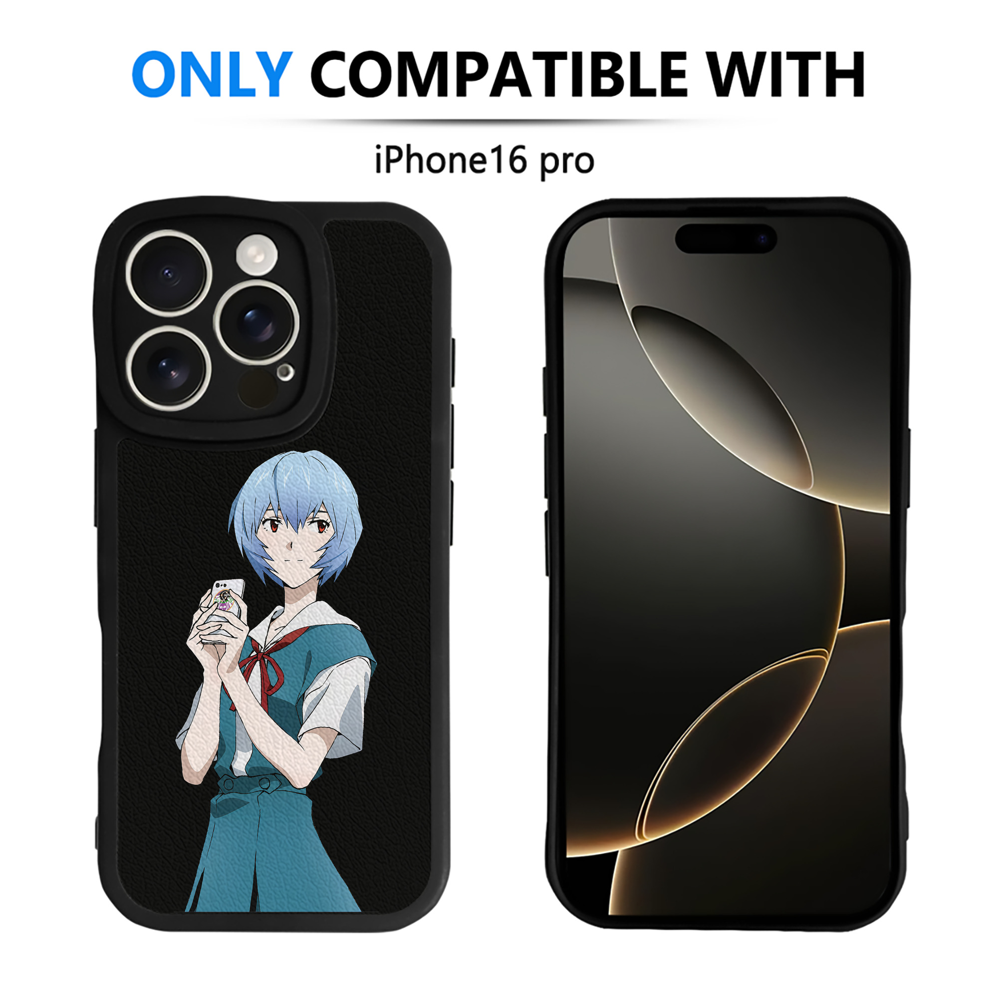 （画像用） EVA 新世紀エヴァンゲリオン 【iPhone 16シリーズ対応】シリコンスマホケース（レザー調） 材質：シリコン